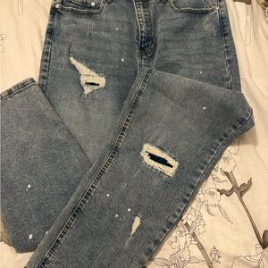 Indigo Rein Distressed Blue Women's Jeans